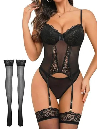 Corset, Black (size XXL)