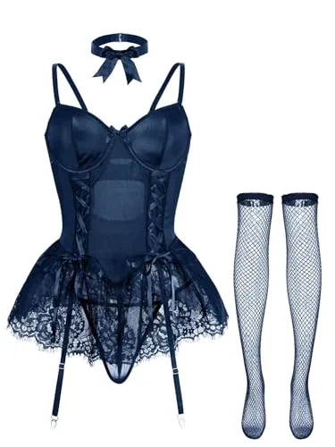 Underwire Bustier, Navy Blue (size M)
