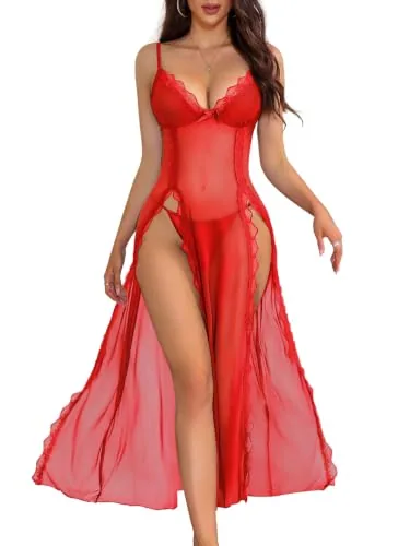 Lingerie Dress, Red (size 3XL)