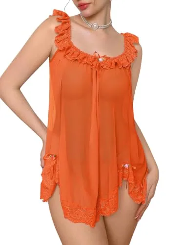 Nightgown, Orange (size M)
