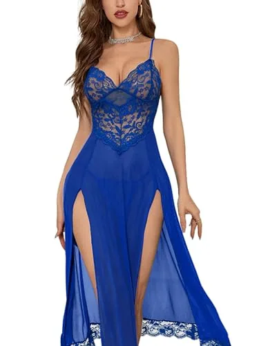 Lingerie Dress, Royal Blue